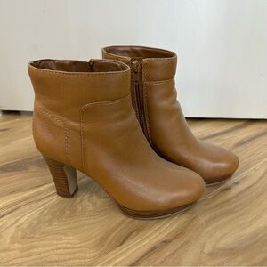 Brown Leather Ankle Boots